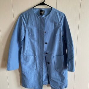 Elegant Blue Button-Up Jacket